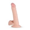 Realistyczne żylaste dildo z jądrami na przyssawce 22 cm